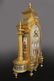 19th C. Bronze & Porcelain Platinum Ground Clock Set - 6