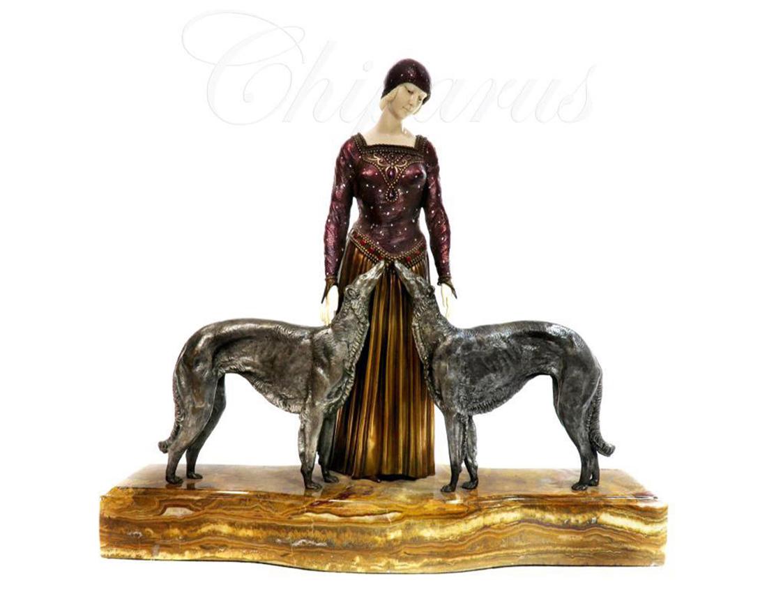 Demetre Haralamb Chiparus Sculpture "Friends Forever" (1 of 7)