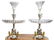 19th C. Fine Pair of English Victorian Centerpieces - 2