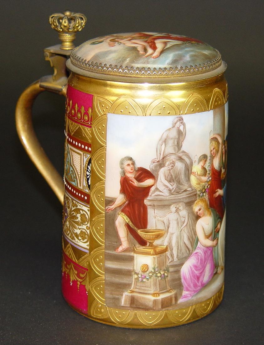 Greek Holo & Leander, A Royal Vienna Hand Painted Stein (1 of 5)