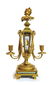19th C. Sevres Gilt Bronze Jeweled Cobalt Clock Set - 4