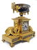 19th C. Sevres Gilt Bronze Jeweled Cobalt Clock Set - 6