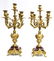 19th C. French Figural Bronze & Marble Clock Set - 6