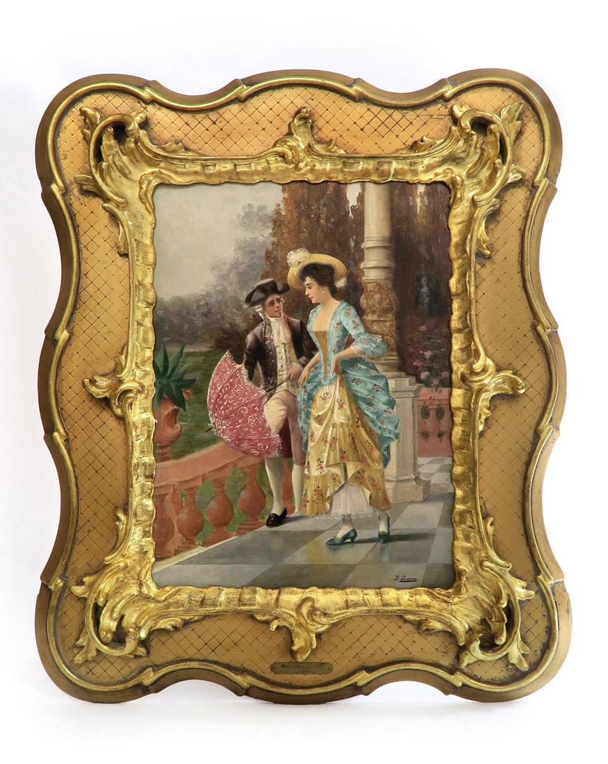 B. Sachs (German 19th C.) Oil on Canvas (1 of 6)