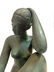 A SEATED NUDE FEMALE BRONZE SCULPTURE - 2