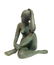 A SEATED NUDE FEMALE BRONZE SCULPTURE - 3