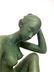 A SEATED NUDE FEMALE BRONZE SCULPTURE - 7