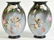Pr. Rare Opaline Signed Baccarat Vases