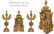Tiffany & Co. Champleve Gilt Bronze Enamel Clock Set