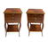 18th C. Pair of Tulipwood & Floral Marquetry Side Table
