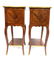 18th C. Pair of Tulipwood & Floral Marquetry Side Table - 4