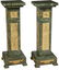 A Pair of French Gilt Bronze and Verde Marble Pedestals - 2