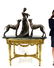 Demetre H. Chiparus Monumental Bronze Statues On Marble