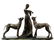 Demetre H. Chiparus Monumental Bronze Statues On Marble - 2