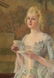 Carl Hirschberg Large Oil on Canvas "Afternoon Tea" - 4