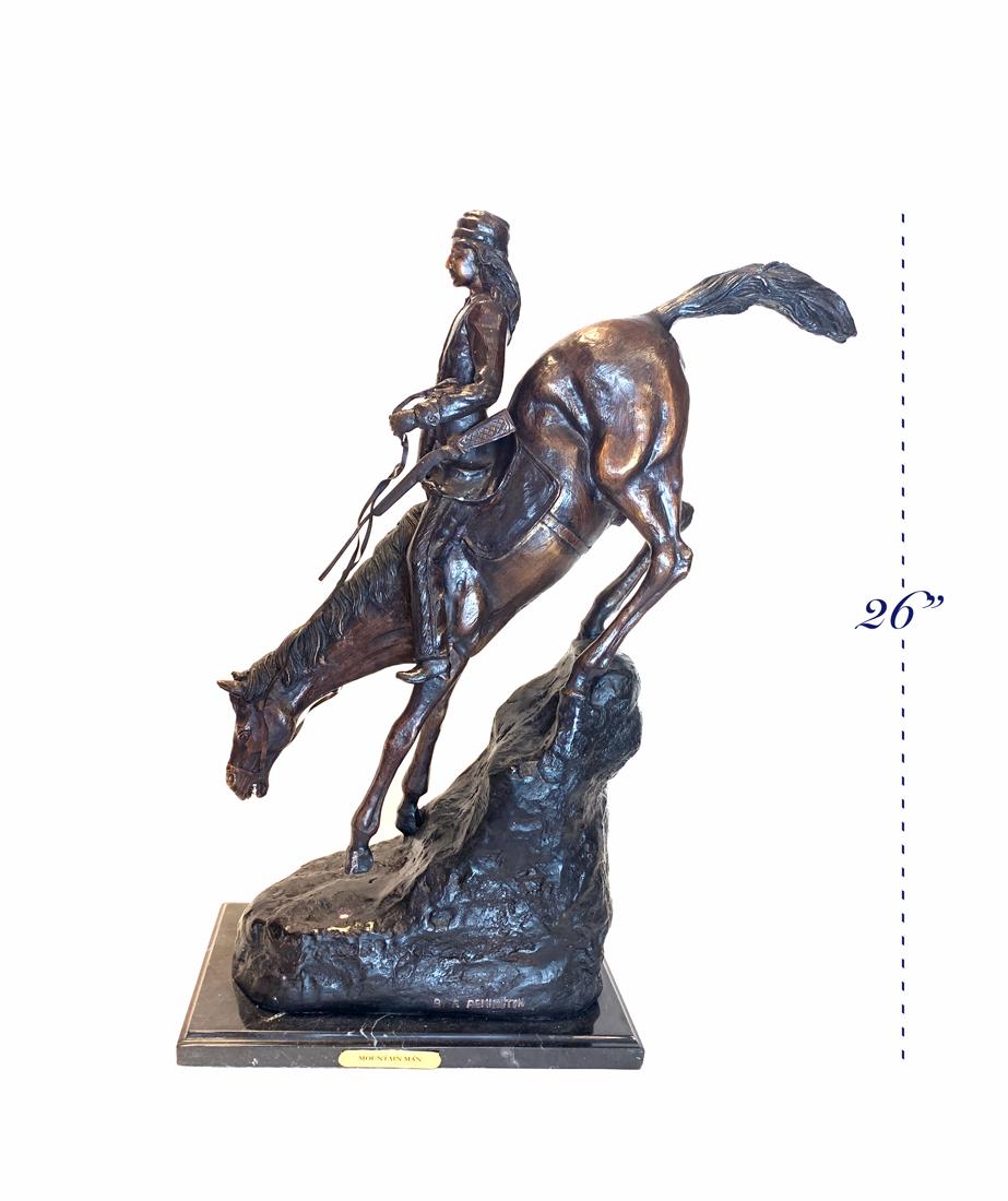 Mountain Man, A Large & Heavy Remington Bronze Statue (1 of 4)