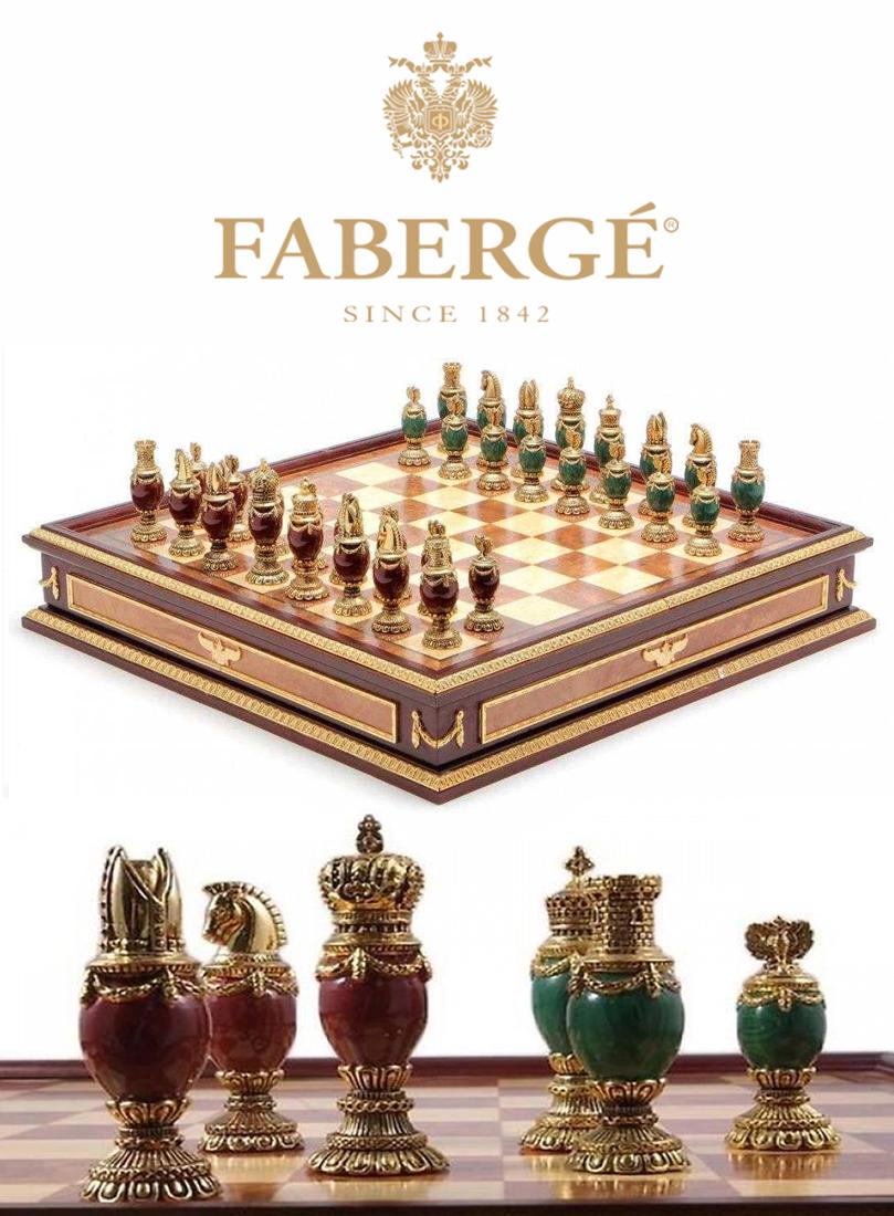 Faberge Imperial Jeweled Chess Set, Limited Edition (1 of 6)