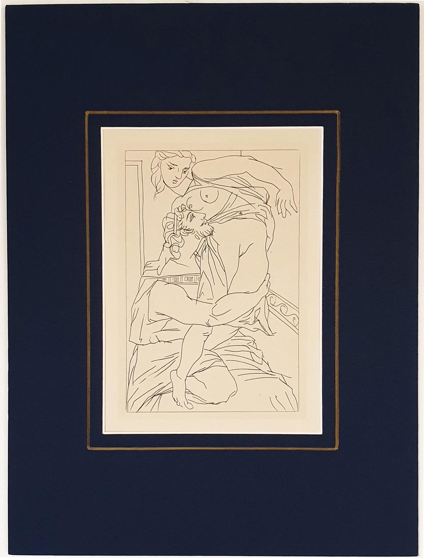 LYSISTRATA, PABLO PICASSO ORIGINAL LITHOGRAPH COA/1962 (1 of 5)