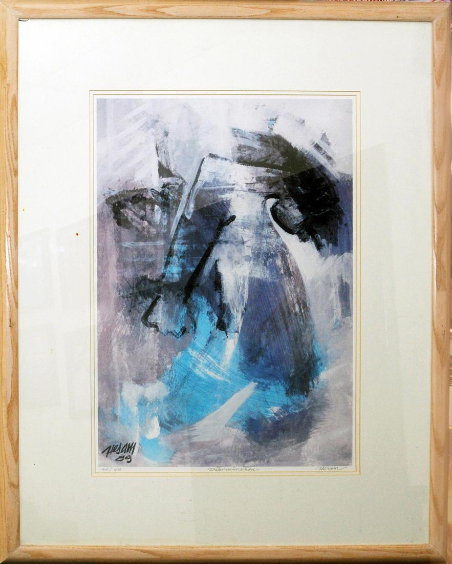 Determination, A Hessam Abrishami painting: A Limited Edition of "Determination" painting (34/400) by Persian artist "Hessam Abrishami". Artist Signed. 25" x 17". About Artist: Hessam Abrishami (Born: 1951, Shiraz, Iran) is an Persian artist wh