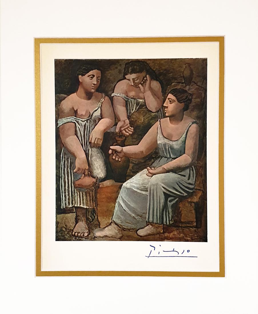 Three Girls at the Fountain, A PABLO PICASSO LITHOGRAPH (1 of 3)