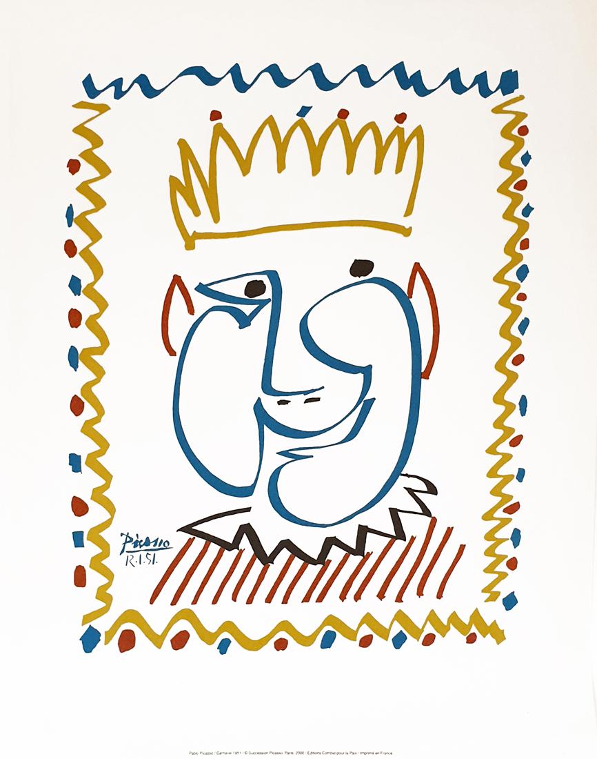 CARNAVAL DE NICE 1951, PICASSO ORIGINAL LITHOGRAPH, COA (1 of 7)