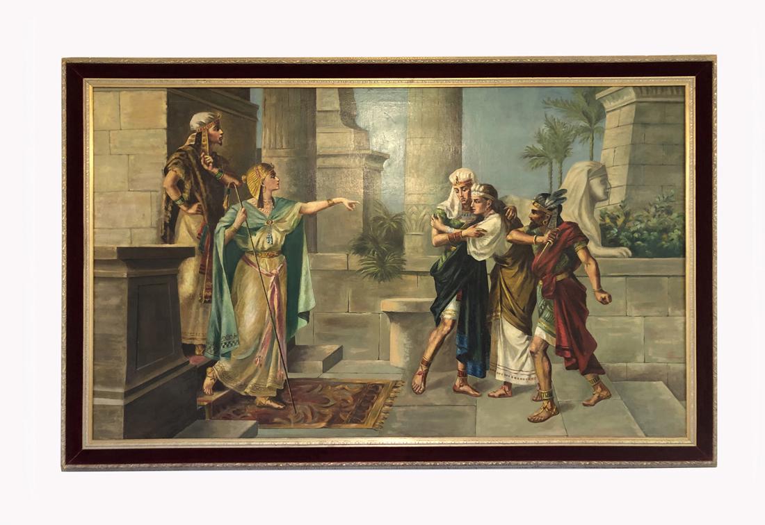 Moses' Mother at Pharaoh's Court, Large Oil on Canvas (1 of 4)