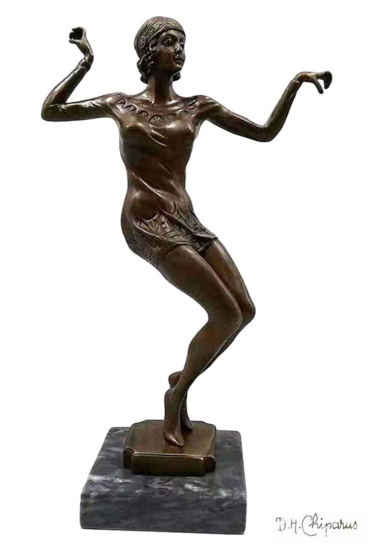 Charleston Dancer, After D.H.Chiparus Bronze Sculpture (1 of 5)