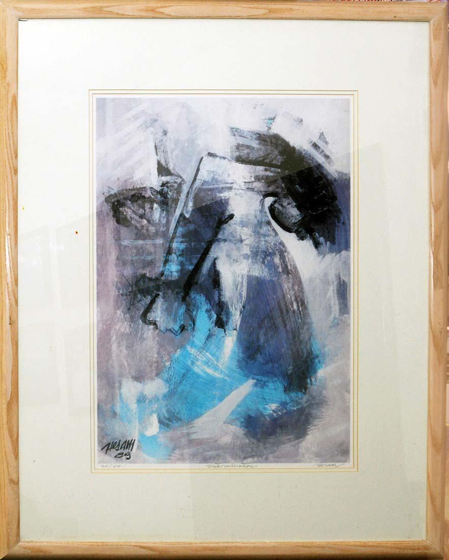 Determination, A Hessam Abrishami painting: A Limited Edition of "Determination" painting (34/400) by Persian artist "Hessam Abrishami". Artist Signed. 25" x 17". About Artist: Hessam Abrishami (Born: 1951, Shiraz, Iran) is an Persian artist wh
