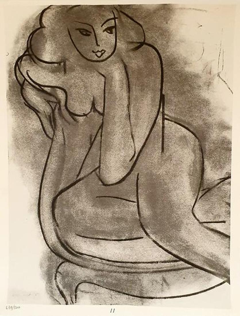 NUE SUR LA CHAISE, HENRI MATISSE LITHOGRAPHIC PRINT COA (1 of 4)
