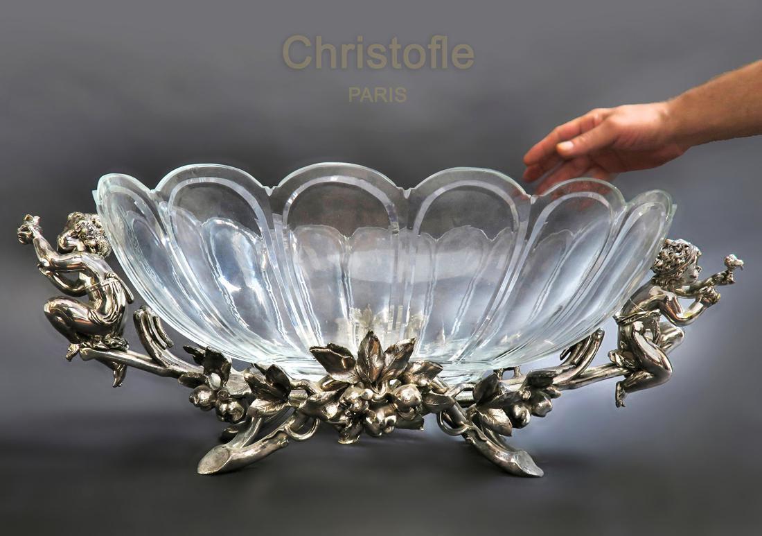 A Large Christofle Silver-plated Centerpiece, 19th C. (1 of 1)