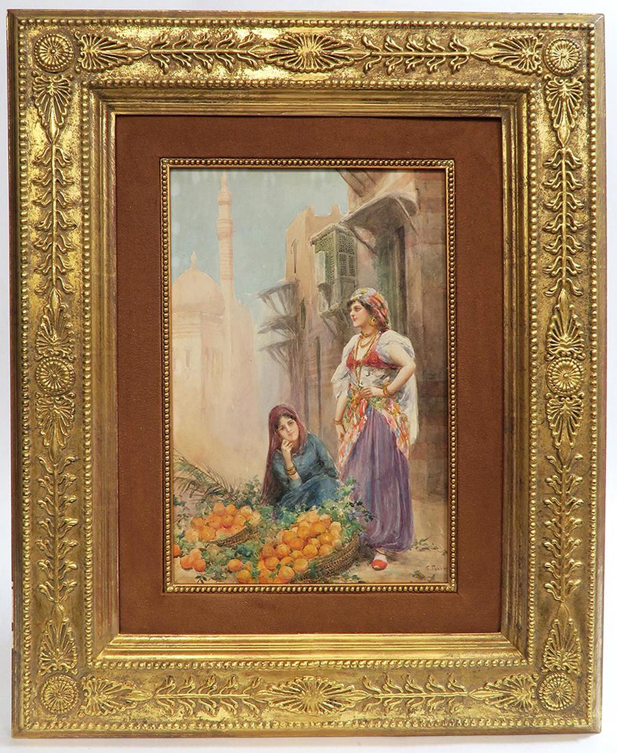 Fabio Fabbi Orientalist Watercolor Painting (1 of 6)