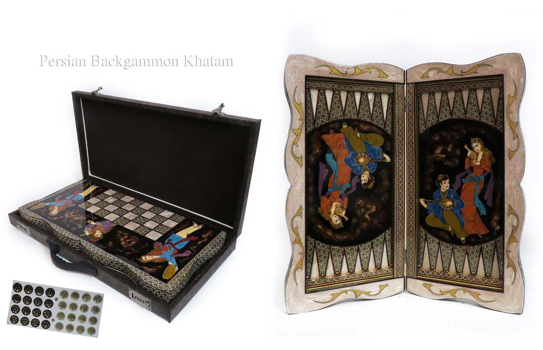 Special Edition Persian khatam Backgammon (1 of 7)