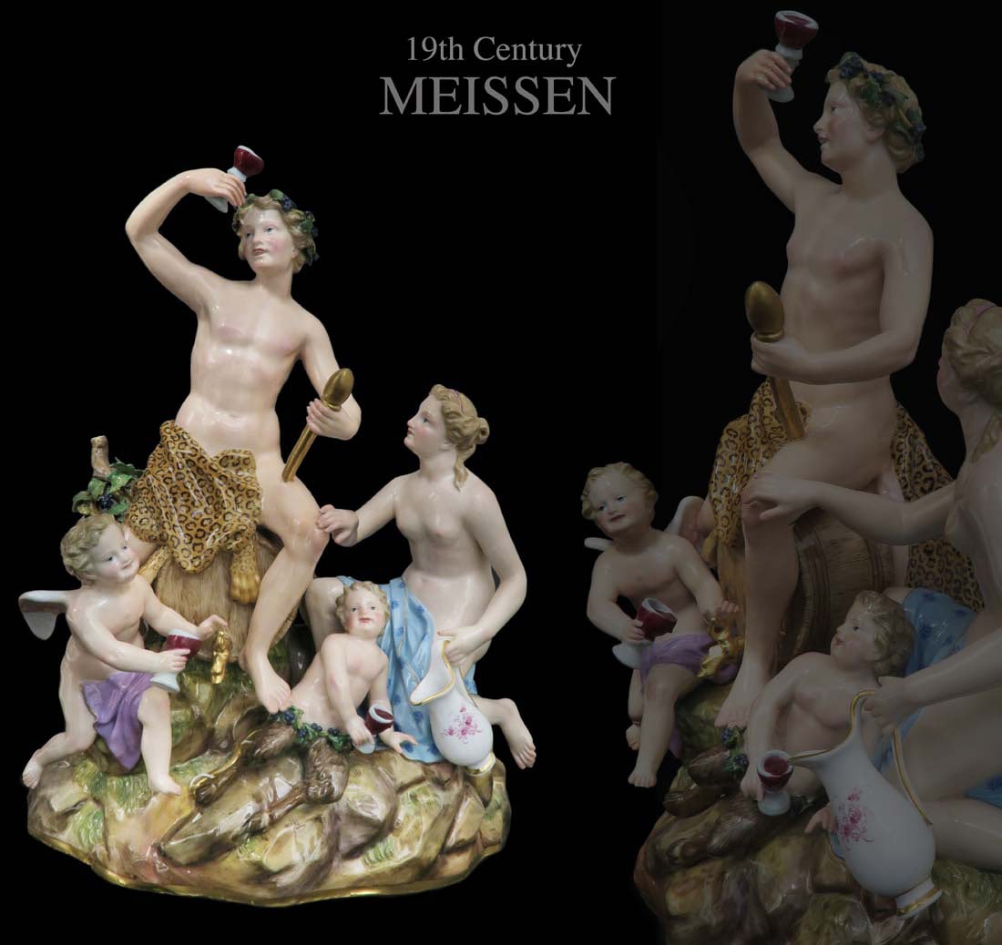 A Large Meissen Figurine Group, 19th C. (1 of 6)