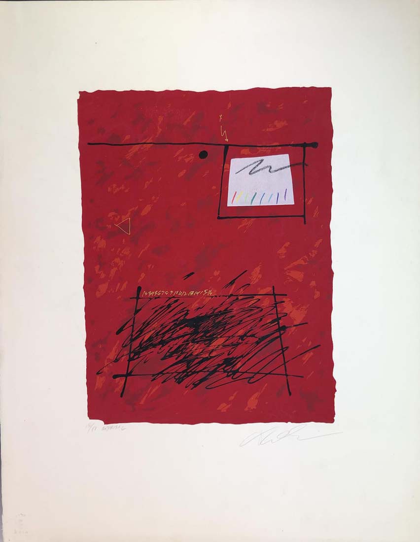 Manner of Robert Motherwell, Silkscreen, Pencil Signed (1 of 6)
