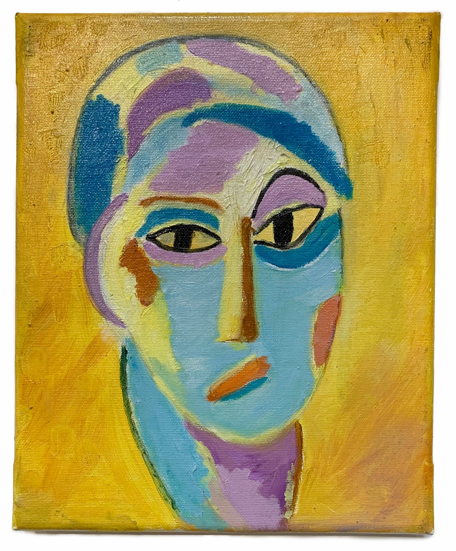 After Alexej Georgewitsch von Jawlensky Oil on Canvas Painting (1 of 2)