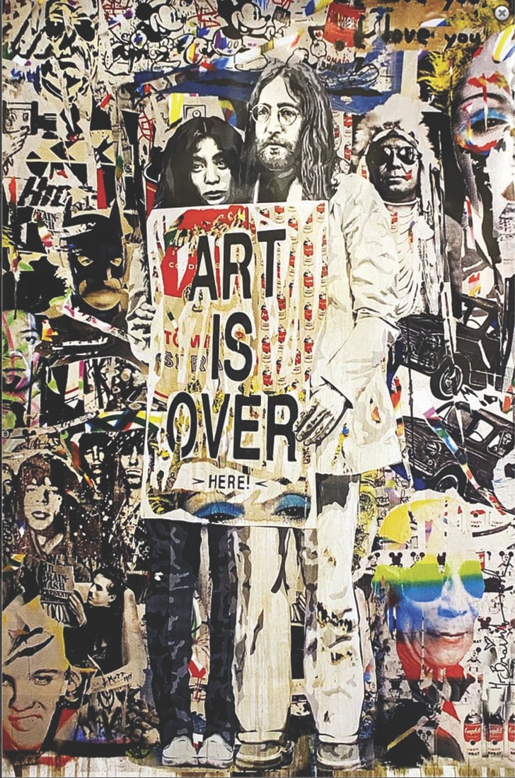 ART IS OVER HERE, Rare Mr. Brainwash Lithograph Poster (1 of 4)