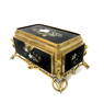 19th C. Figural Bronze & Pietra Dura Jewelry Box