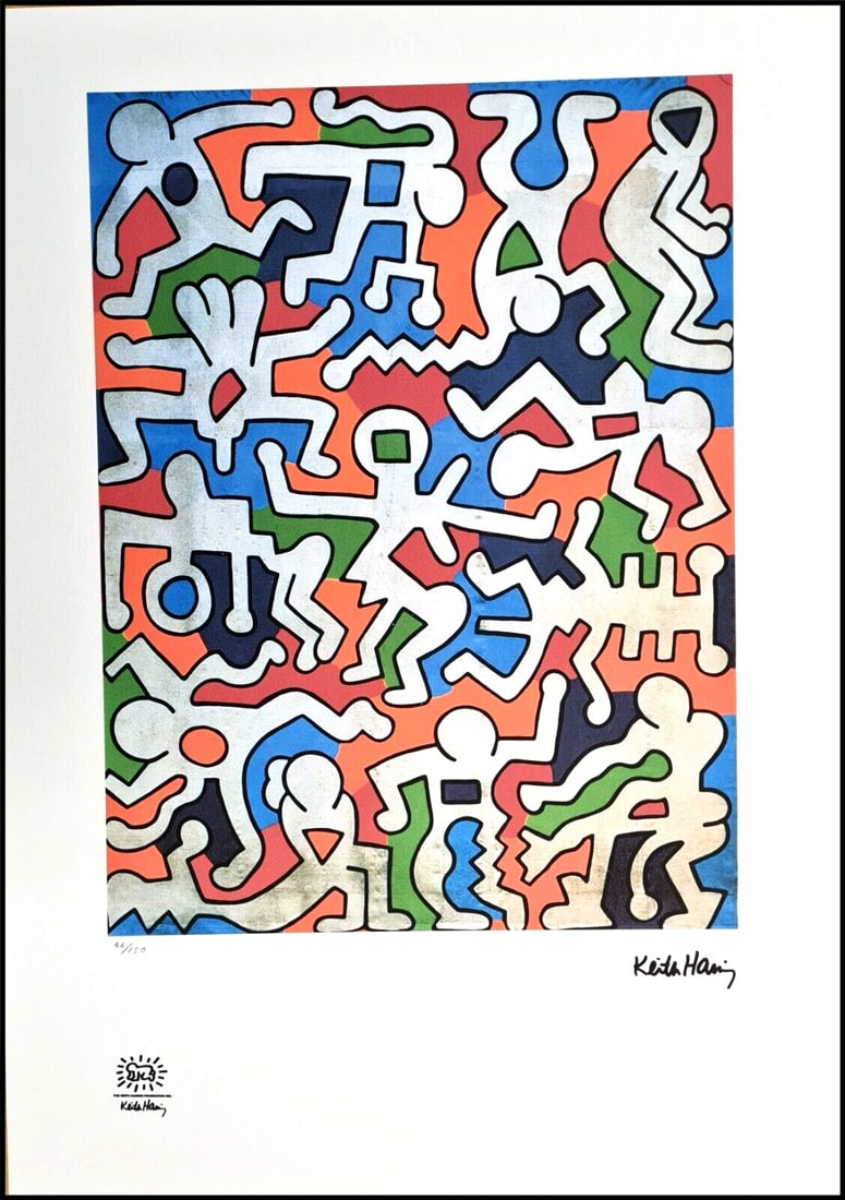 Untitled, A KEITH HARING Limited Edition Lithograph Print (1 of 6)