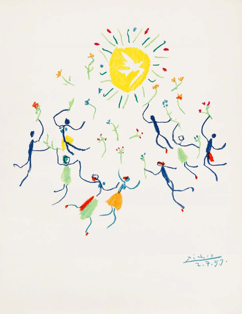 La Ronde De La Jeunesse, A PABLO PICASSO LITHOGRAPH (1 of 7)