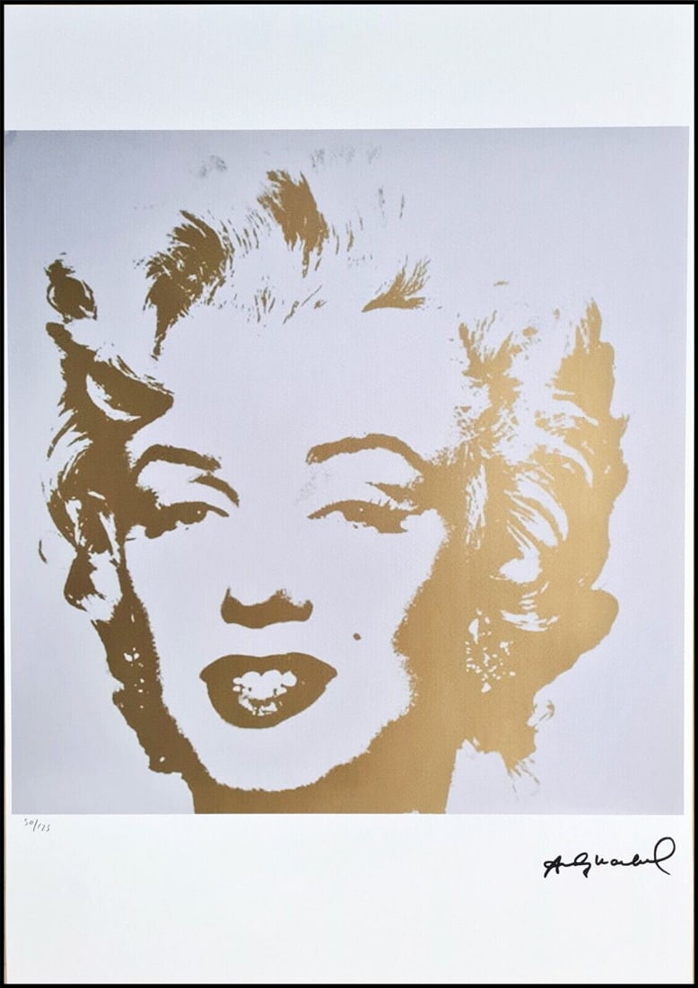 Marilyn Monroe Portrait, An ANDY WARHOL Limited Edition Lithograph Print (1 of 7)