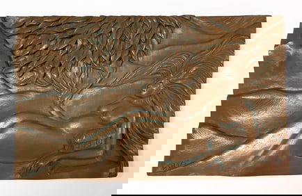 Earth Elements, Ann Zeleny Bronze Plaque, Signed