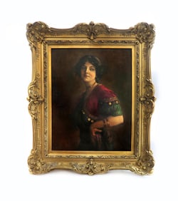 George Edgar Hicks (1824-1914) Framed Oil on Canvas