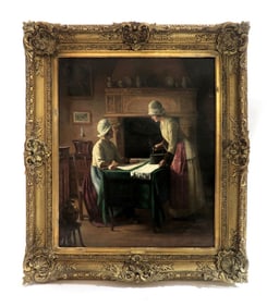 Jules Benoit Levy (1866-1925) Oil on Canvas