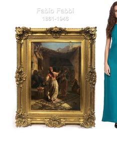 Oil on Canvas, Fabio Fabbi (Italian, 1861-1946)