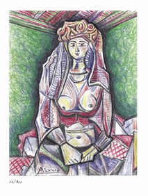 Les femmes d'Alger, A PABLO PICASSO LITHOGRAPH PRINT