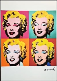 Marilyn Monroe Portrait, An ANDY WARHOL Limited Edition Lithograph Print