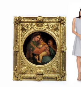 Monumental O/C After Raffaello Sanzio (Raphael),19th C.