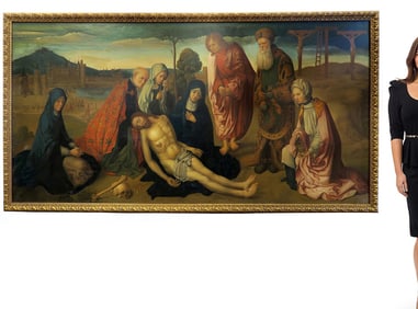 Palatial Continental School Oil on Canvas Painting