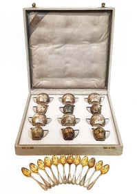 A German Jewish Lazarus Posen Silver Coffee/Tea Set