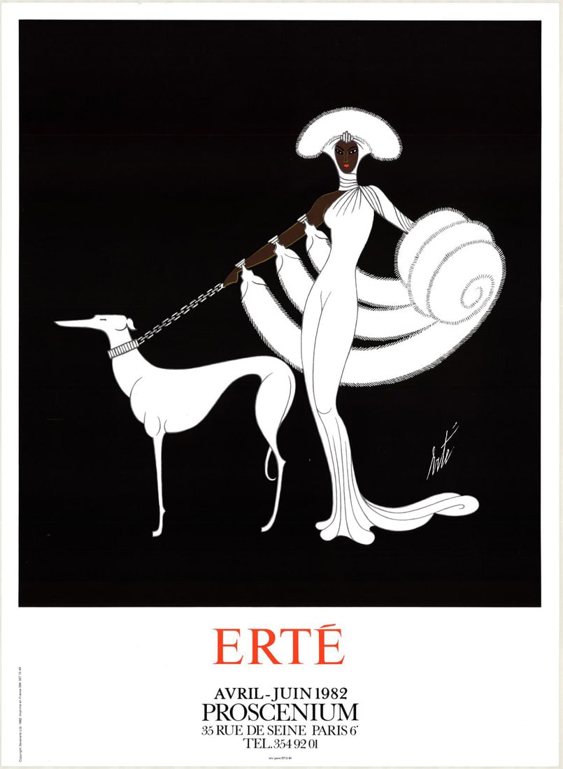 Symphony In White, Vintage ERTE Lithograph Poster, 1982 (1 of 1)
